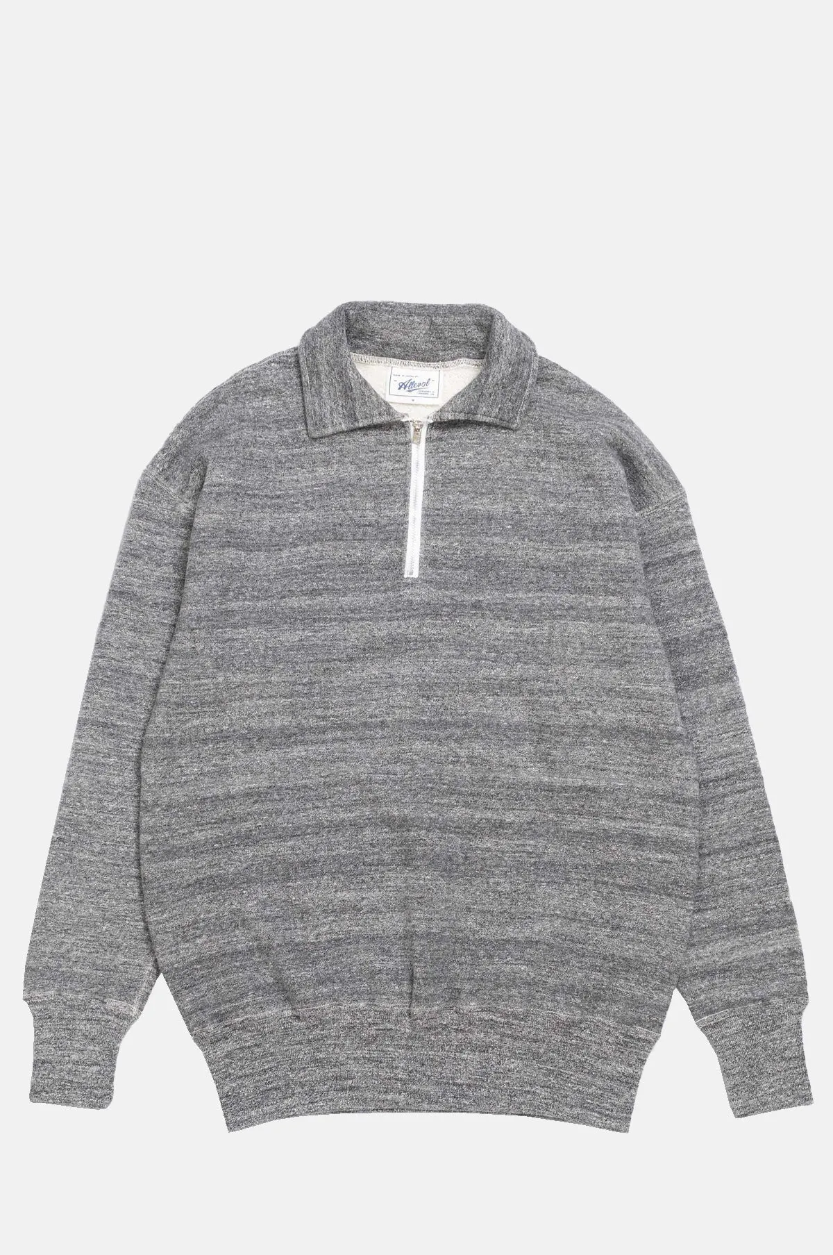 Dark Grey Loopwheel Quarter Zip Sweatshirt - OEM