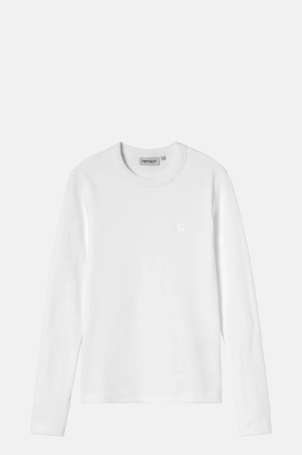 Slim Fit Stretch Rib Long Sleeve Tee - OEM