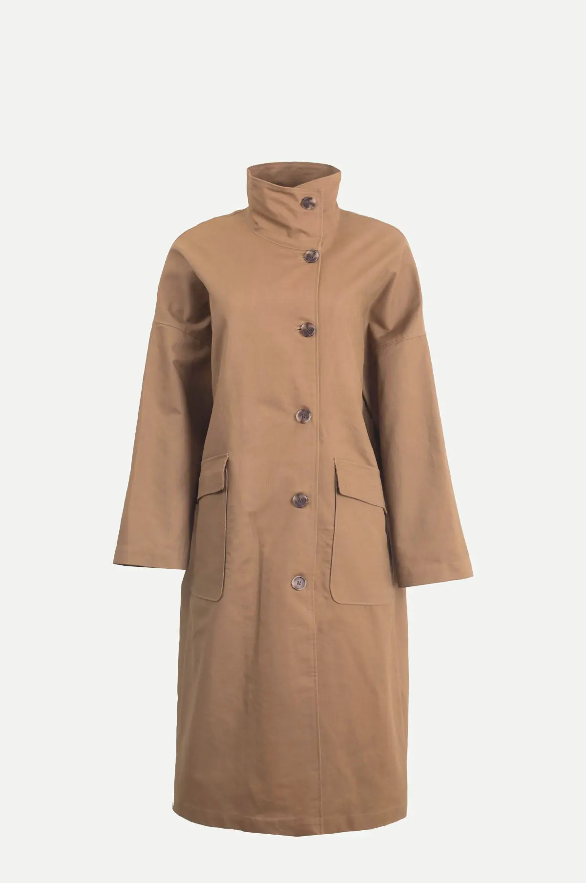 Cotton Gabardine Raglan Overcoat - OEM