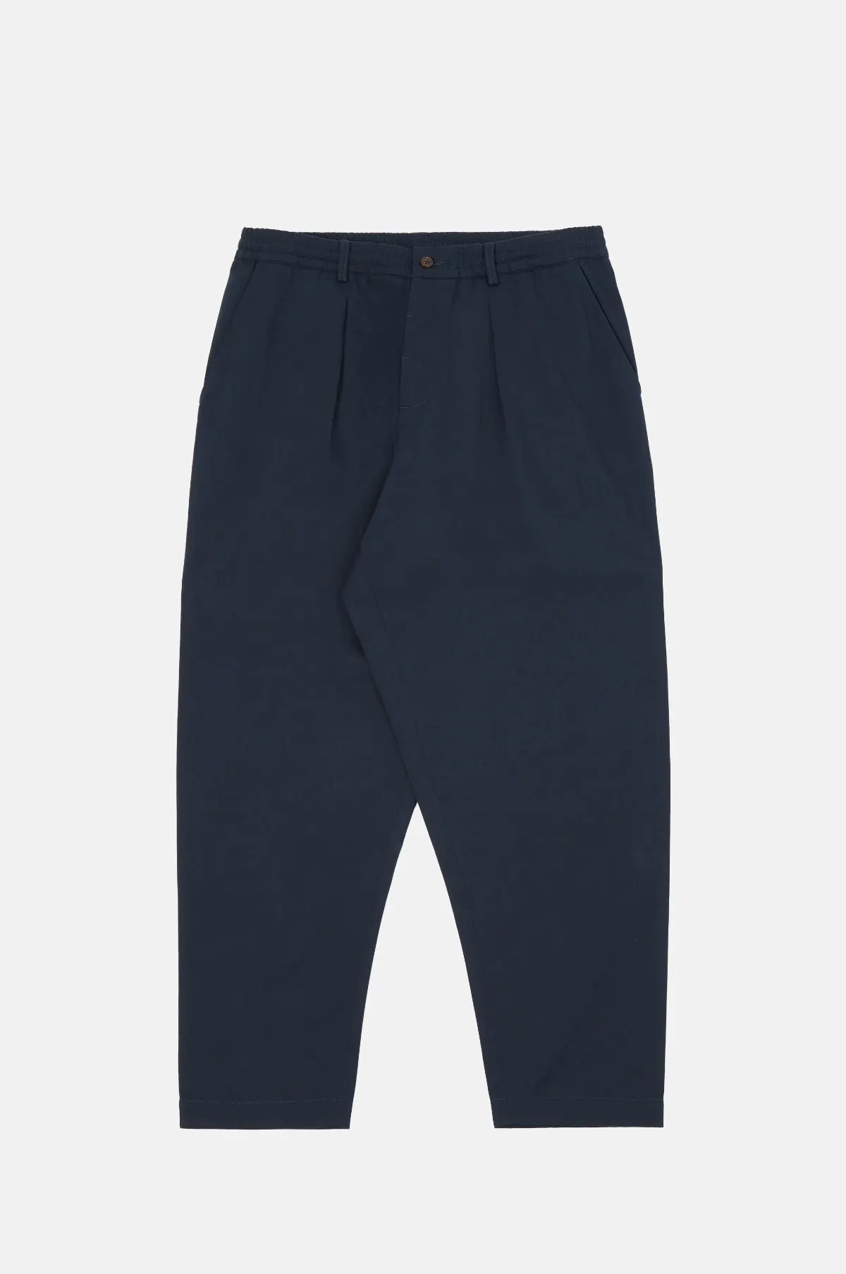 Pleated Tapered Track Pant in Cotton Twill - OEM