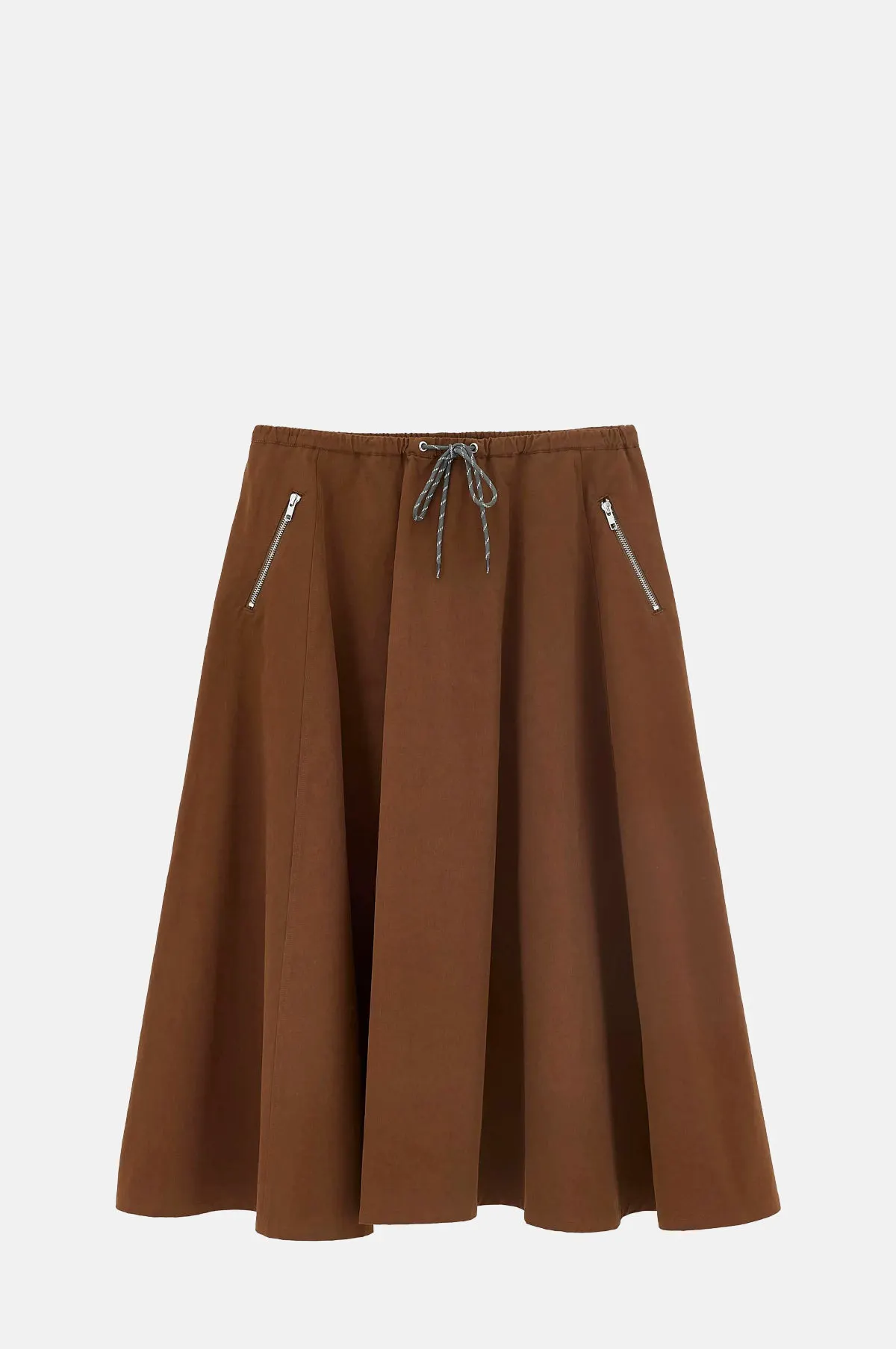 Cotton A Line Midi Skirt - OEM