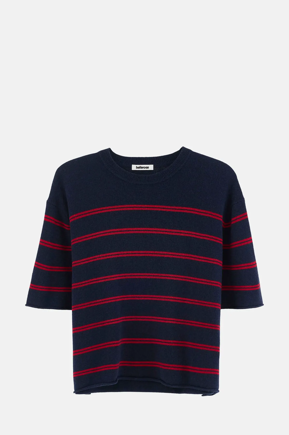 Striped Wool Cashmere Cropped Knit - OEM