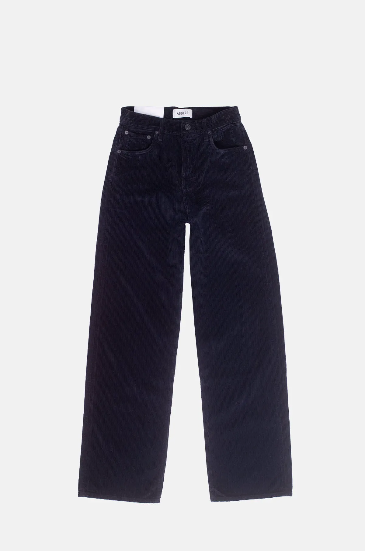 Blackened Navy Fine Wale Corduroy Wide Leg Jean - OEM