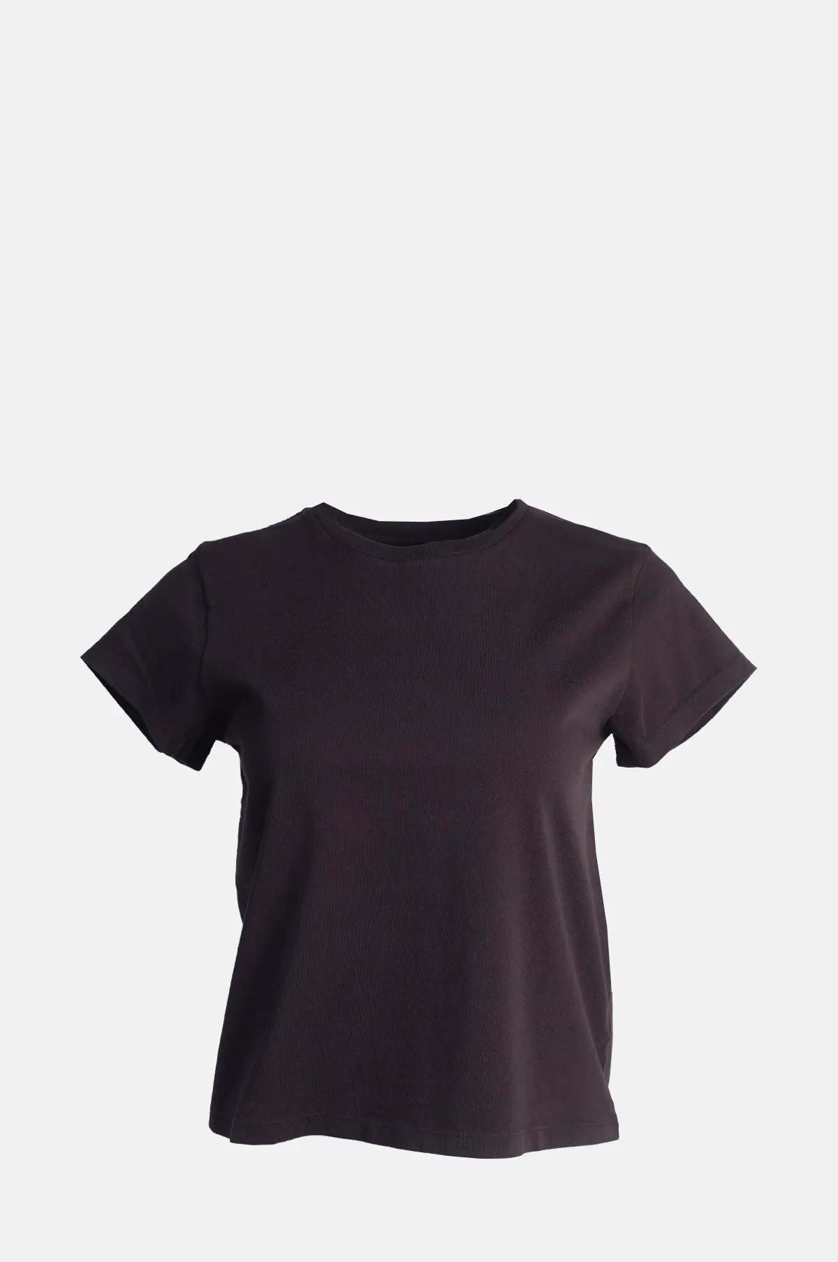 Cropped Cotton Baby Tee Chocolate - OEM