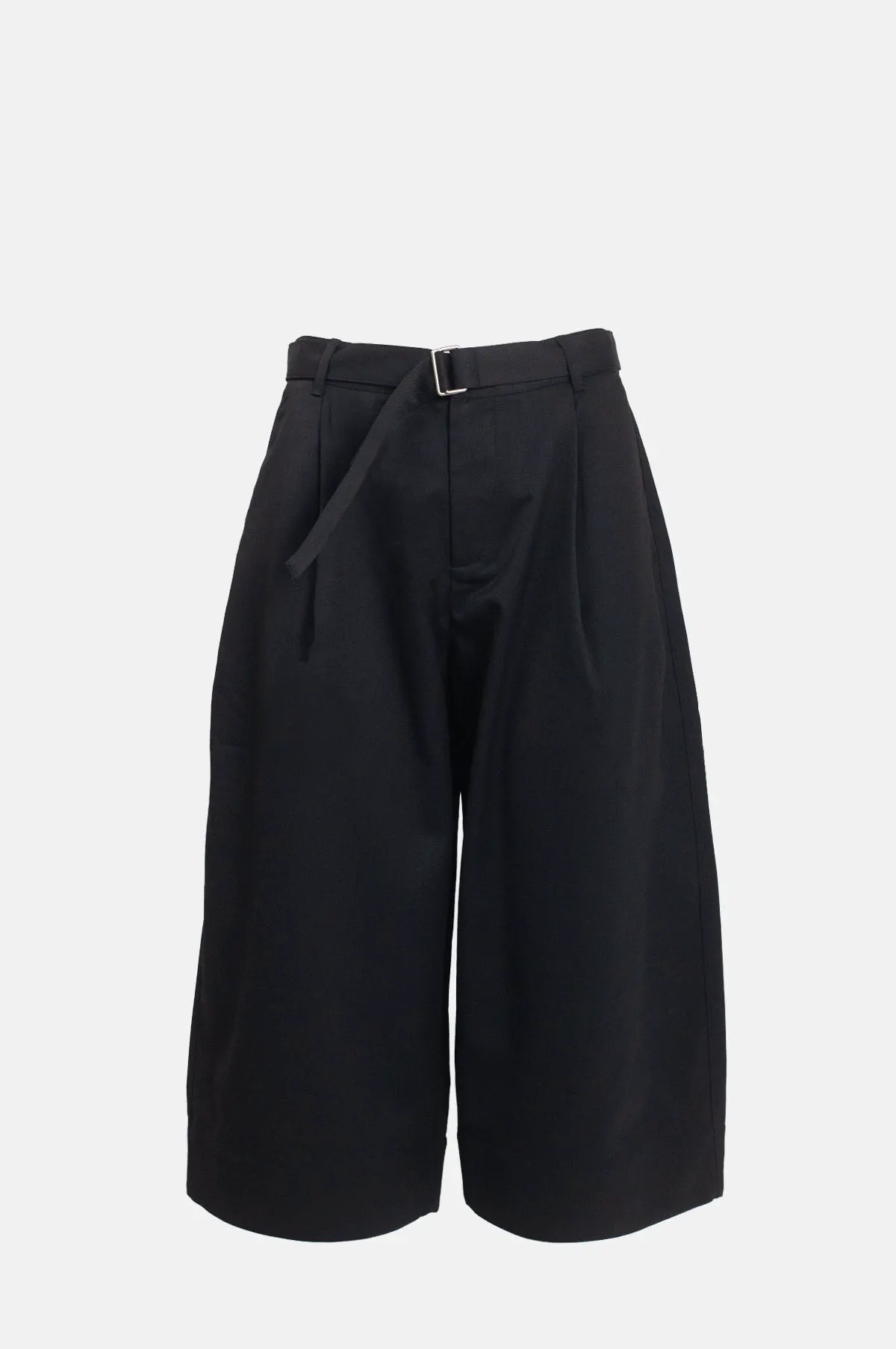 High Rise Pleated Wide Leg Culotte - OEM