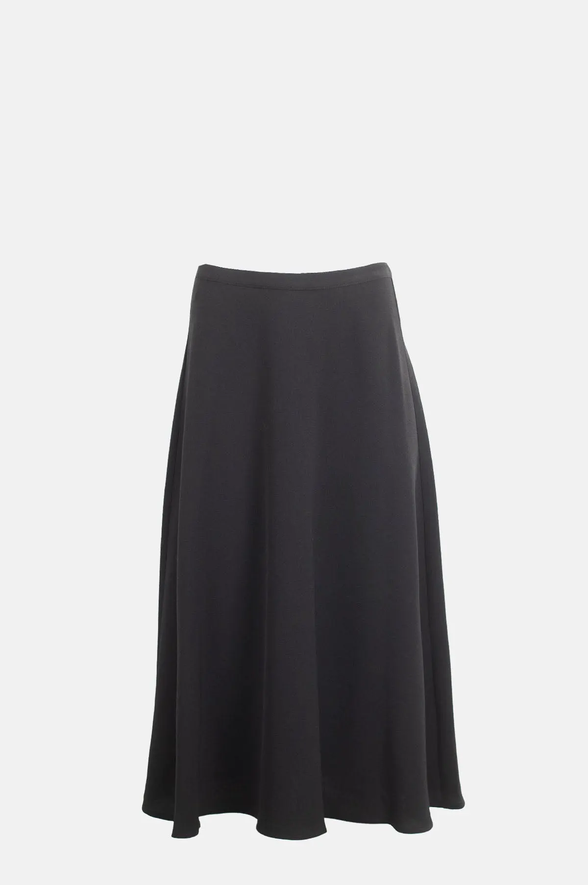 Flared Crepe Midi Skirt - OEM
