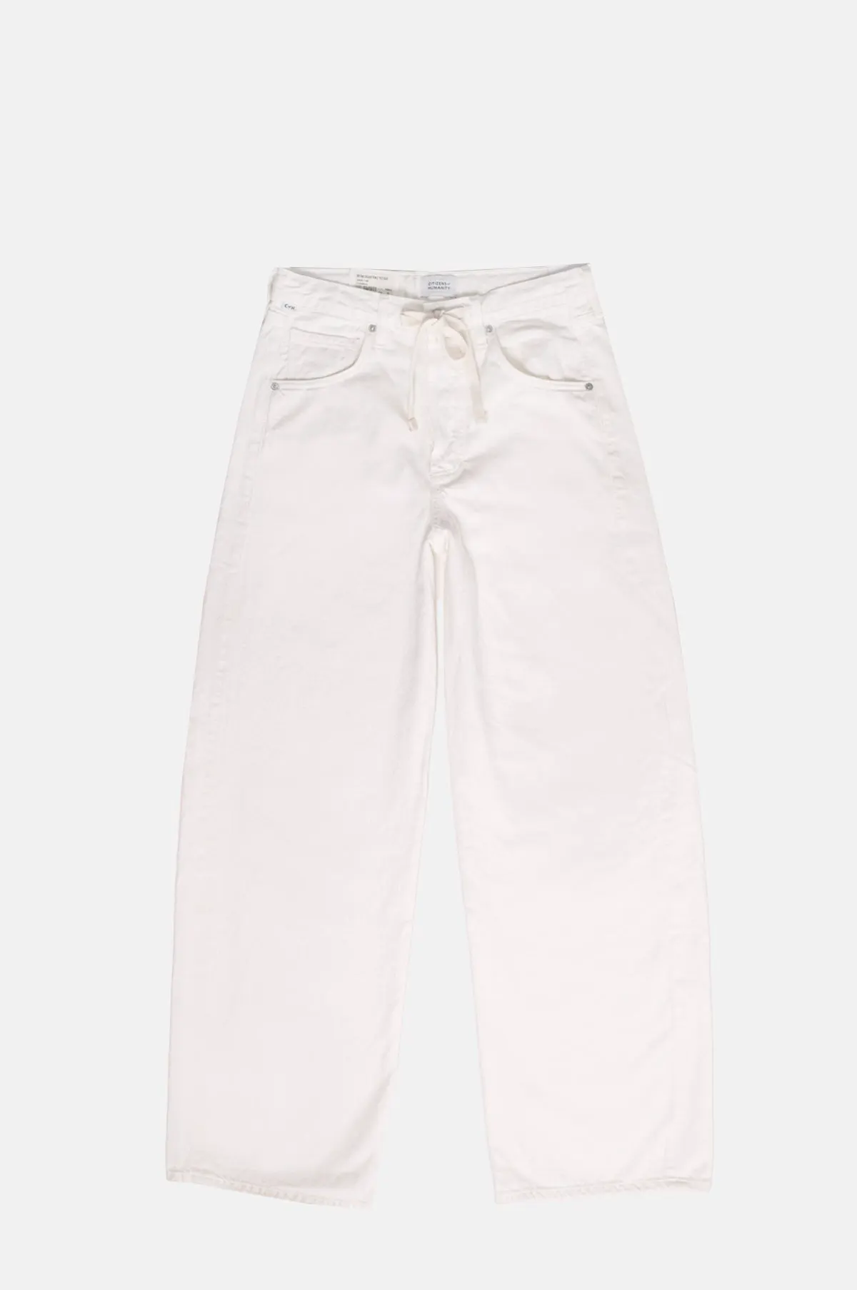Wide Leg Drawstring Waist Rigid Denim Trouser - OEM