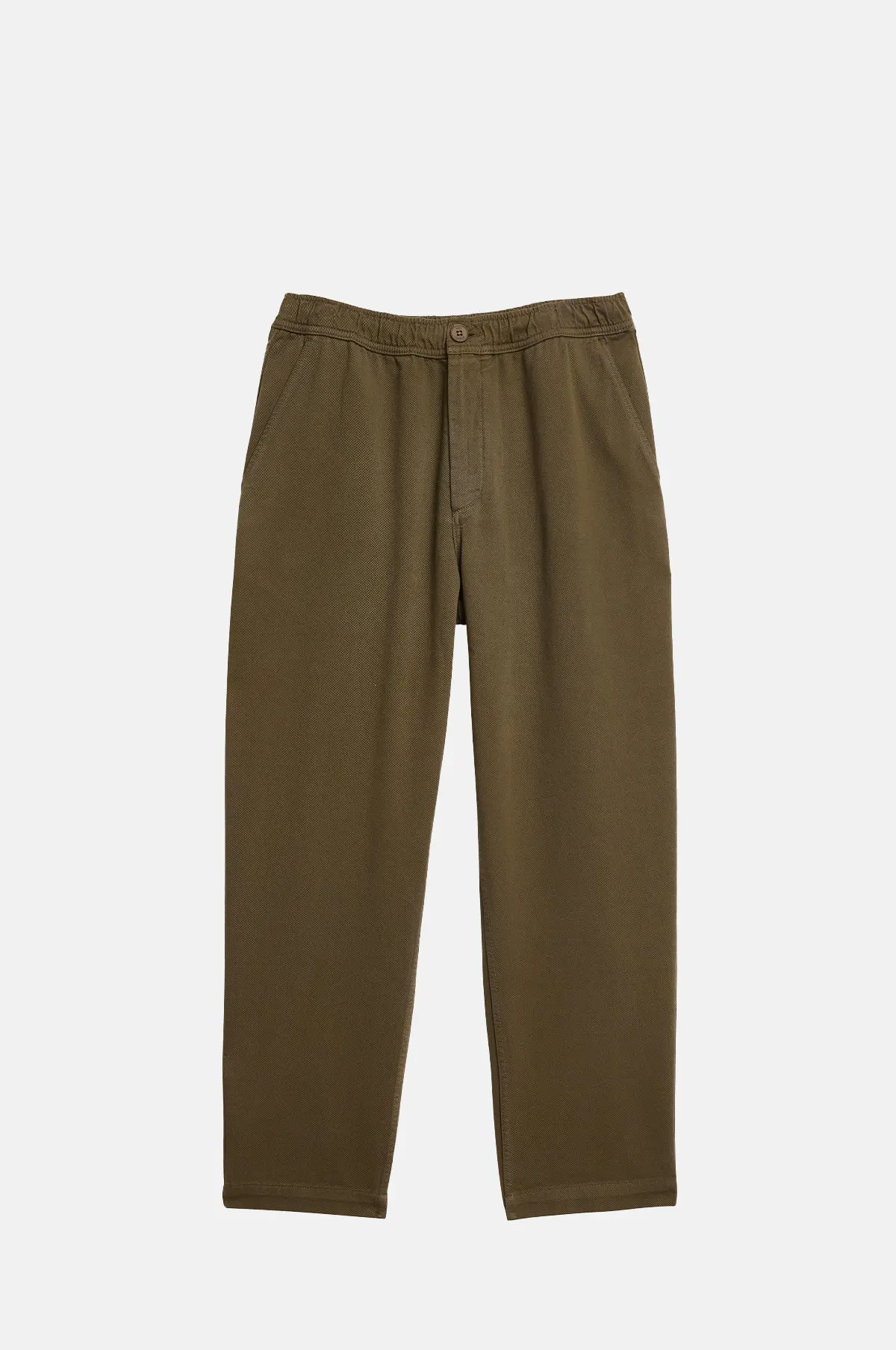 Dark Khaki Organic Cotton Tapered Trouser - OEM
