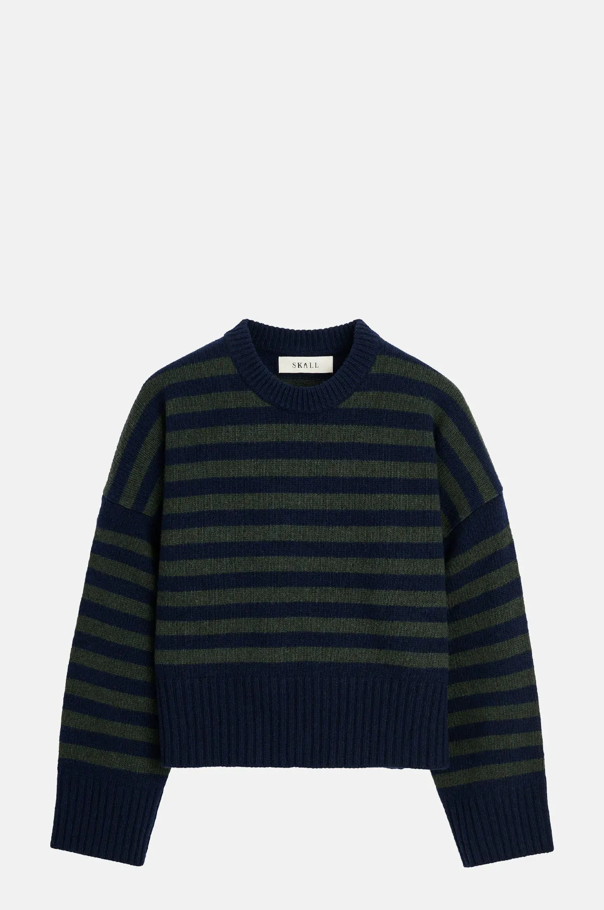 Oversized Merino Wool Striped Jumper - OEM