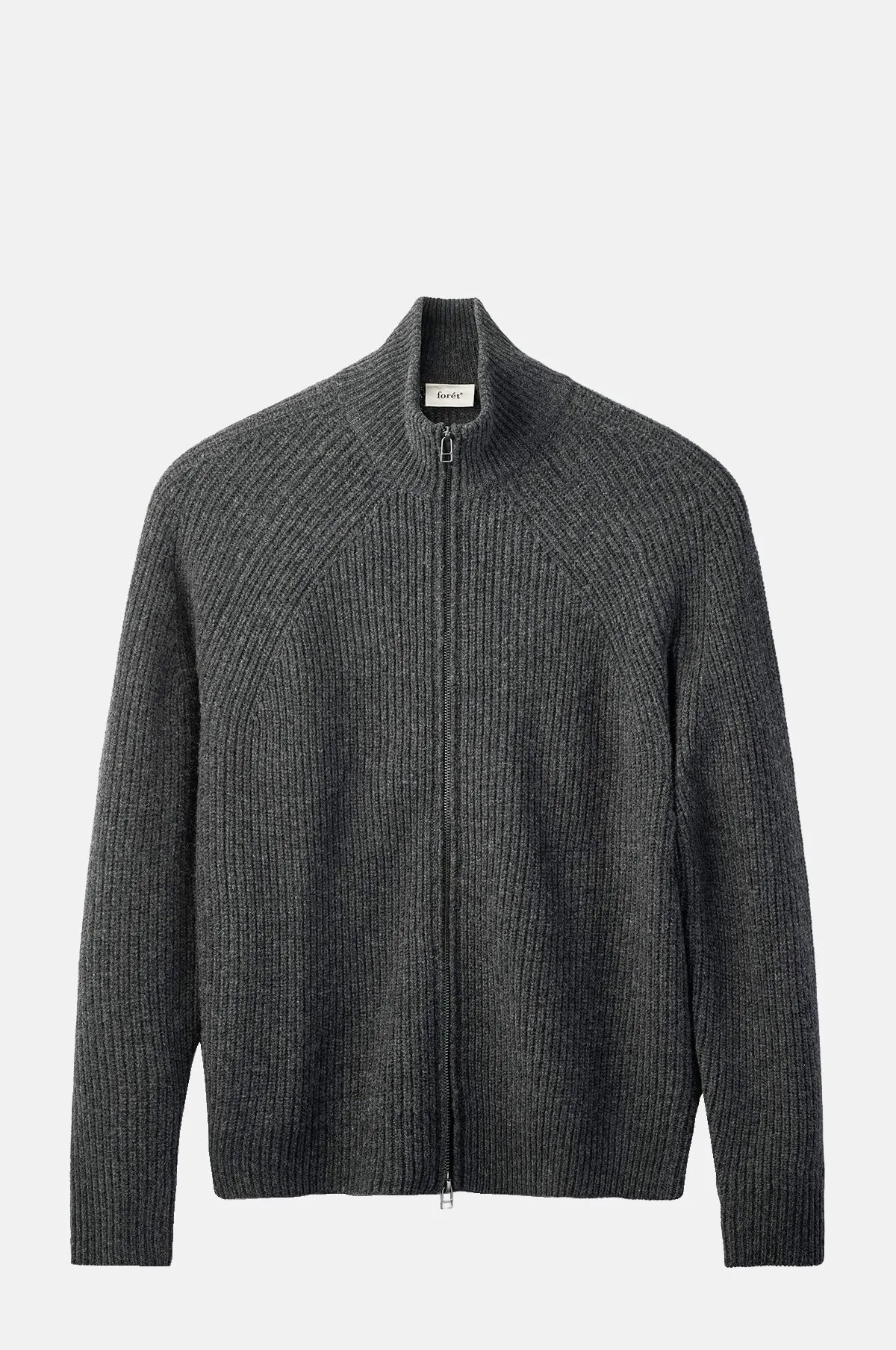 100% Wool Ribbed Zip Jacket - OEM