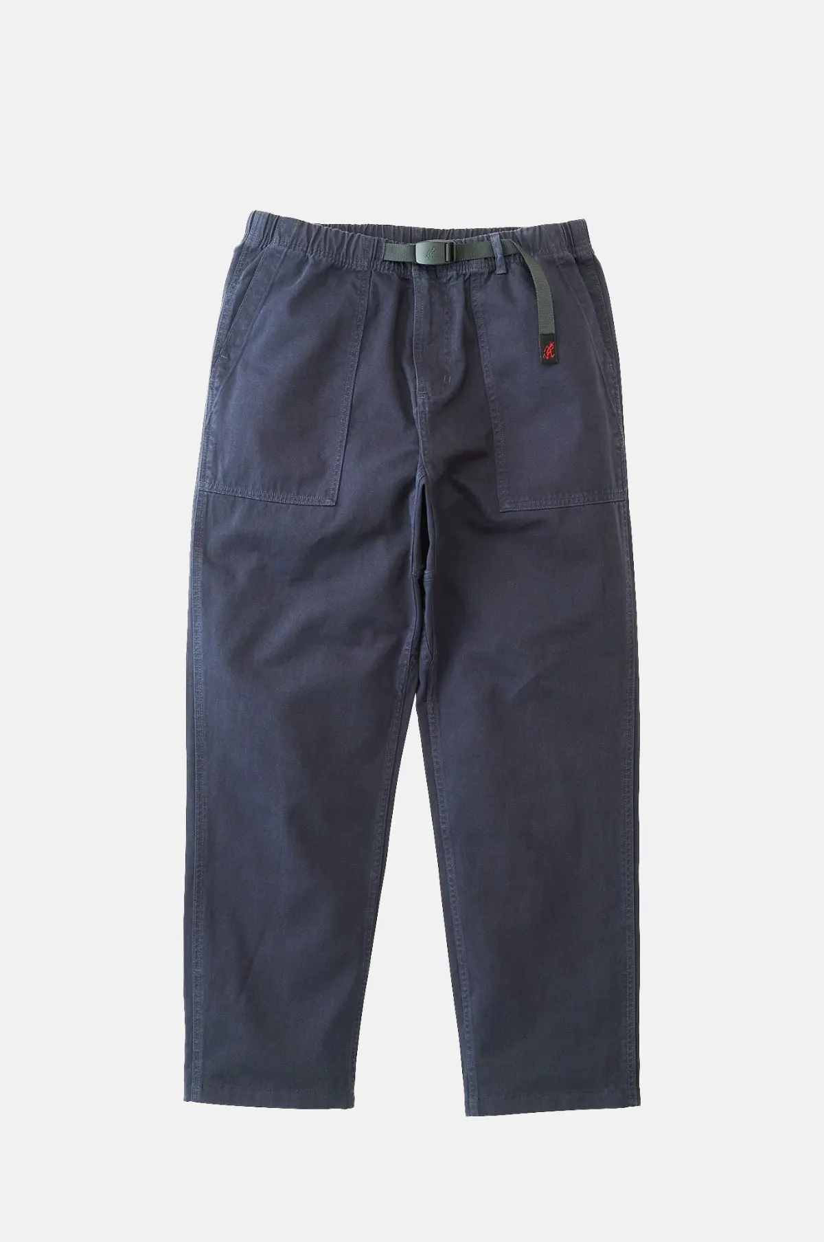Double Navy Loose Tapered Cotton Twill Pant - OEM