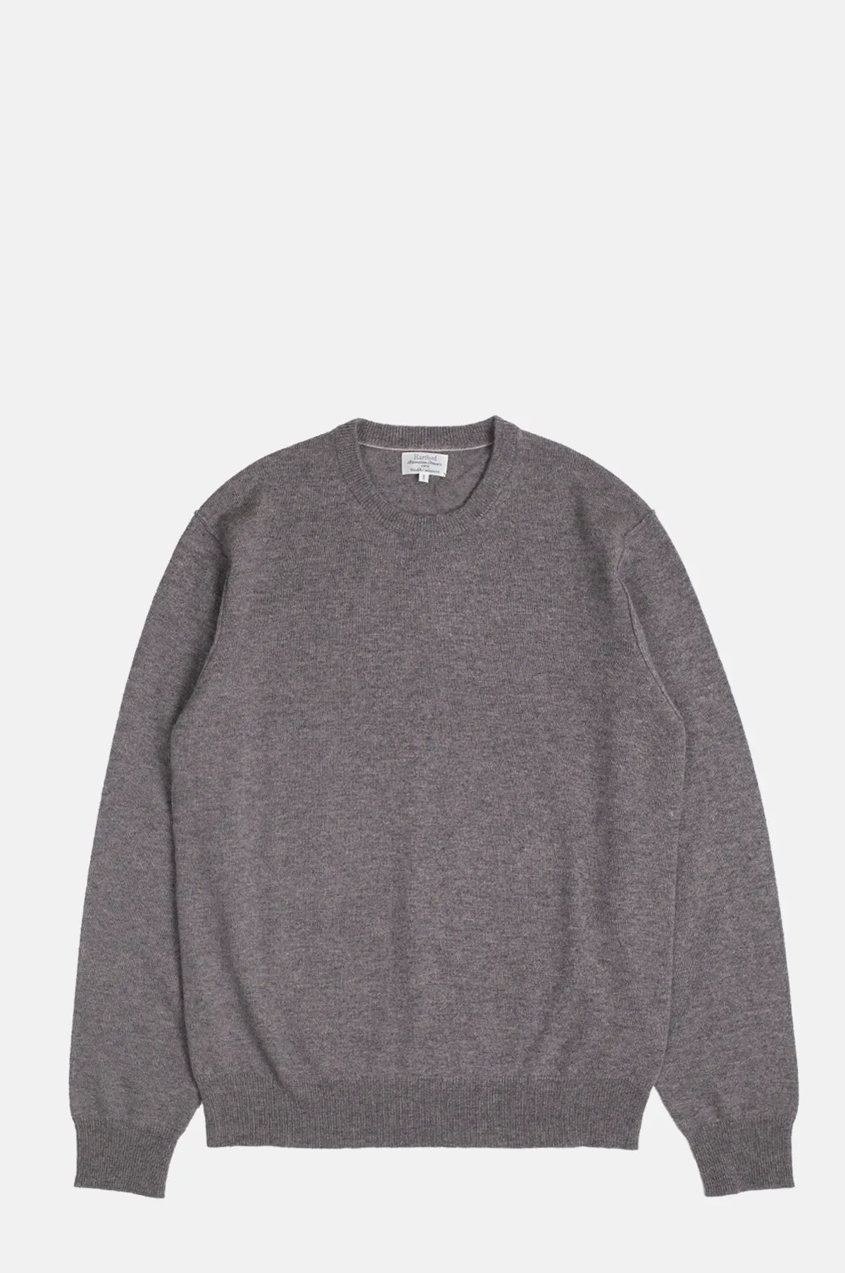 Wool Cashmere Blend Raglan Crew Pullover Nut - OEM
