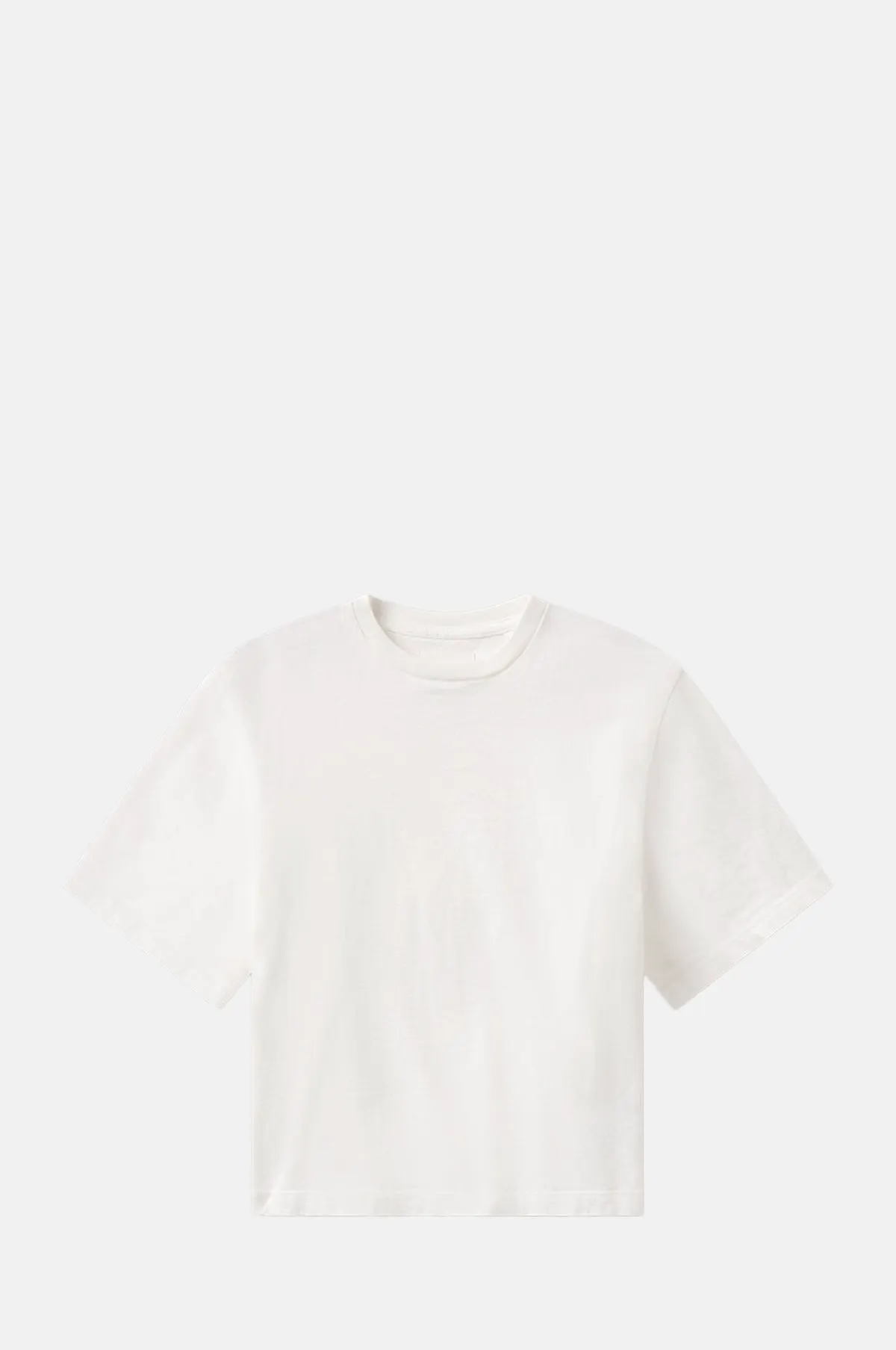 Cropped Cotton Baby Tee Soft White - OEM