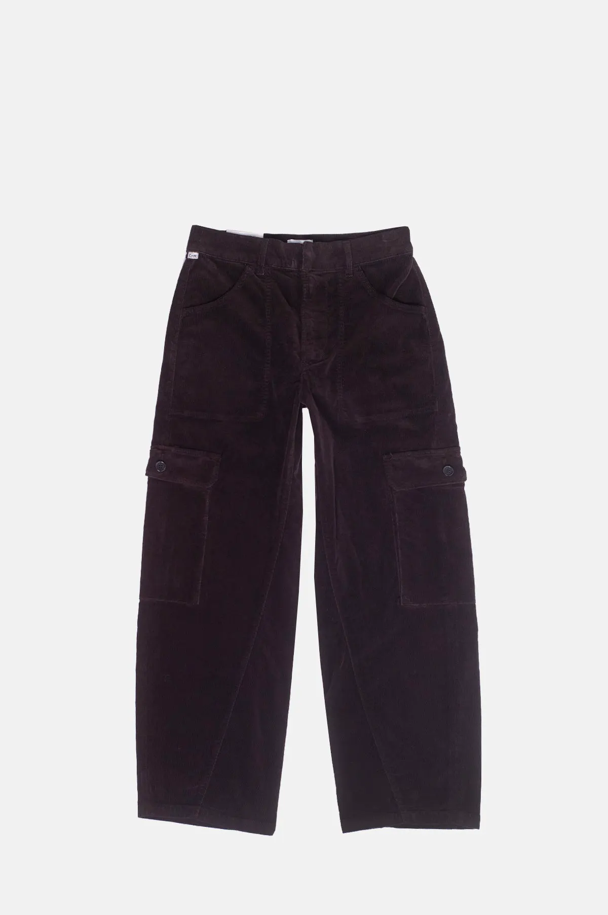 Dark Brown Stretch Baby Cord Utility Pant - OEM