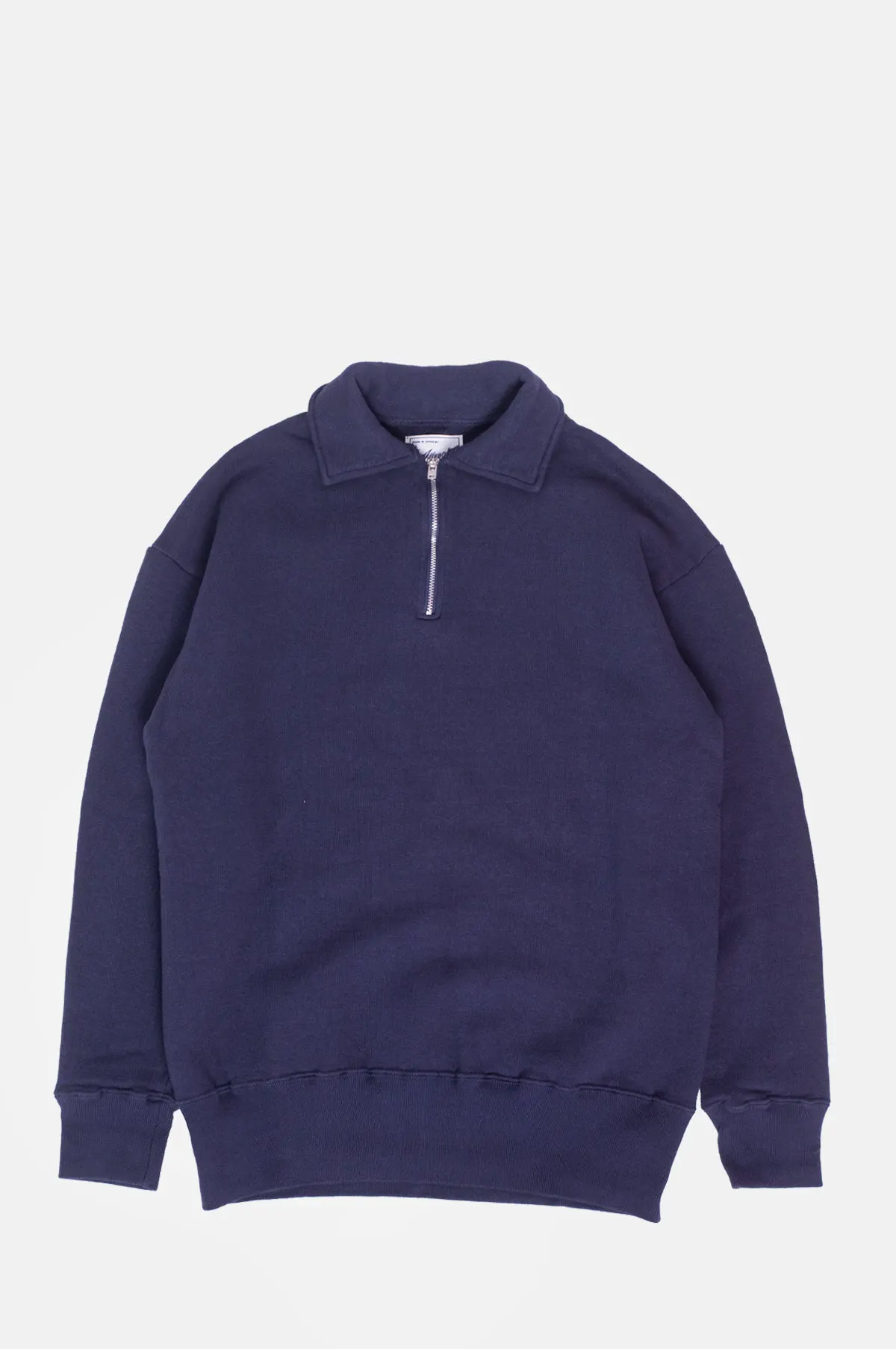 Navy Loopwheel Quarter Zip Sweatshirt - OEM