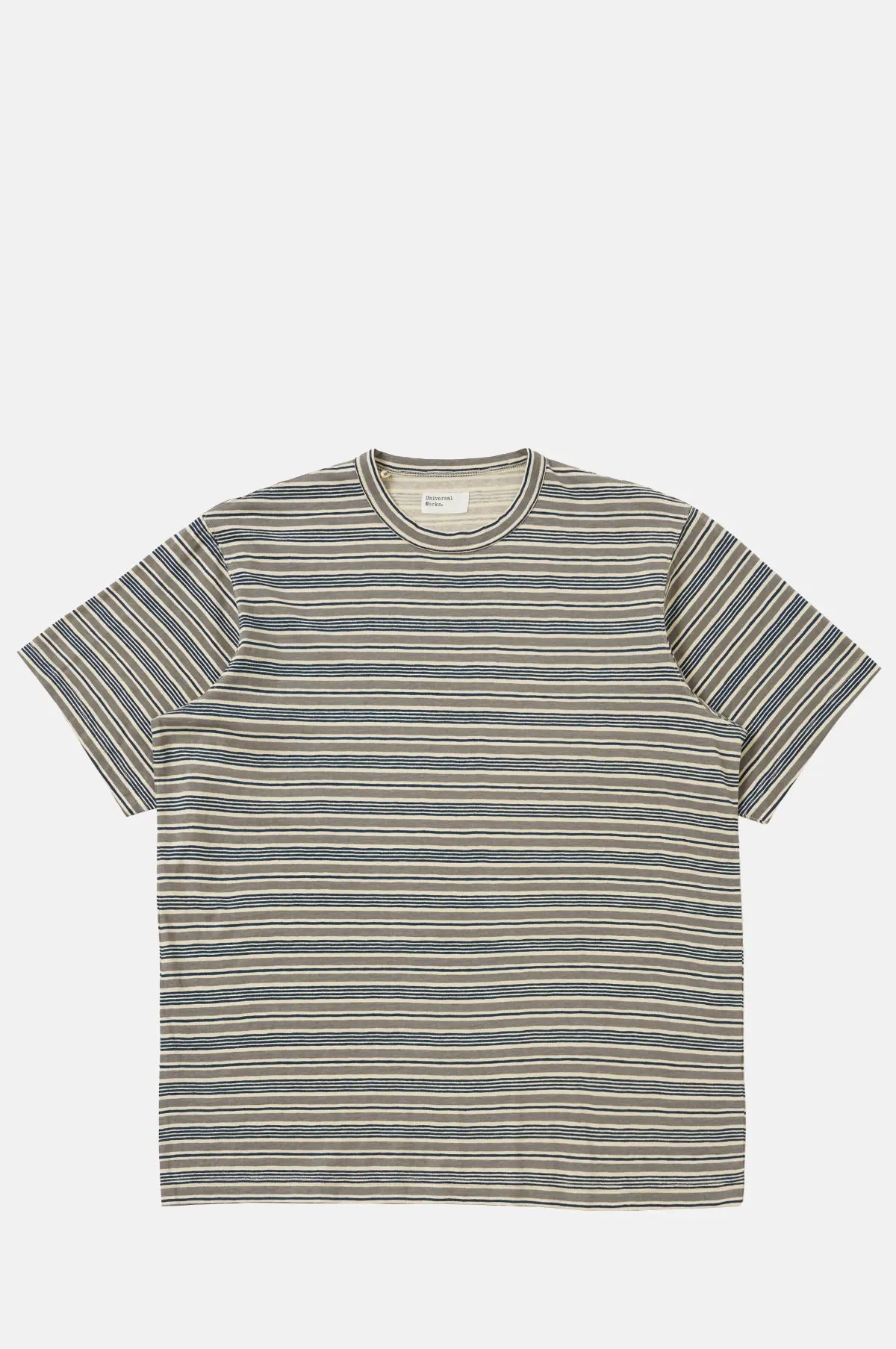 Striped Cotton Crew Neck Tee - OEM