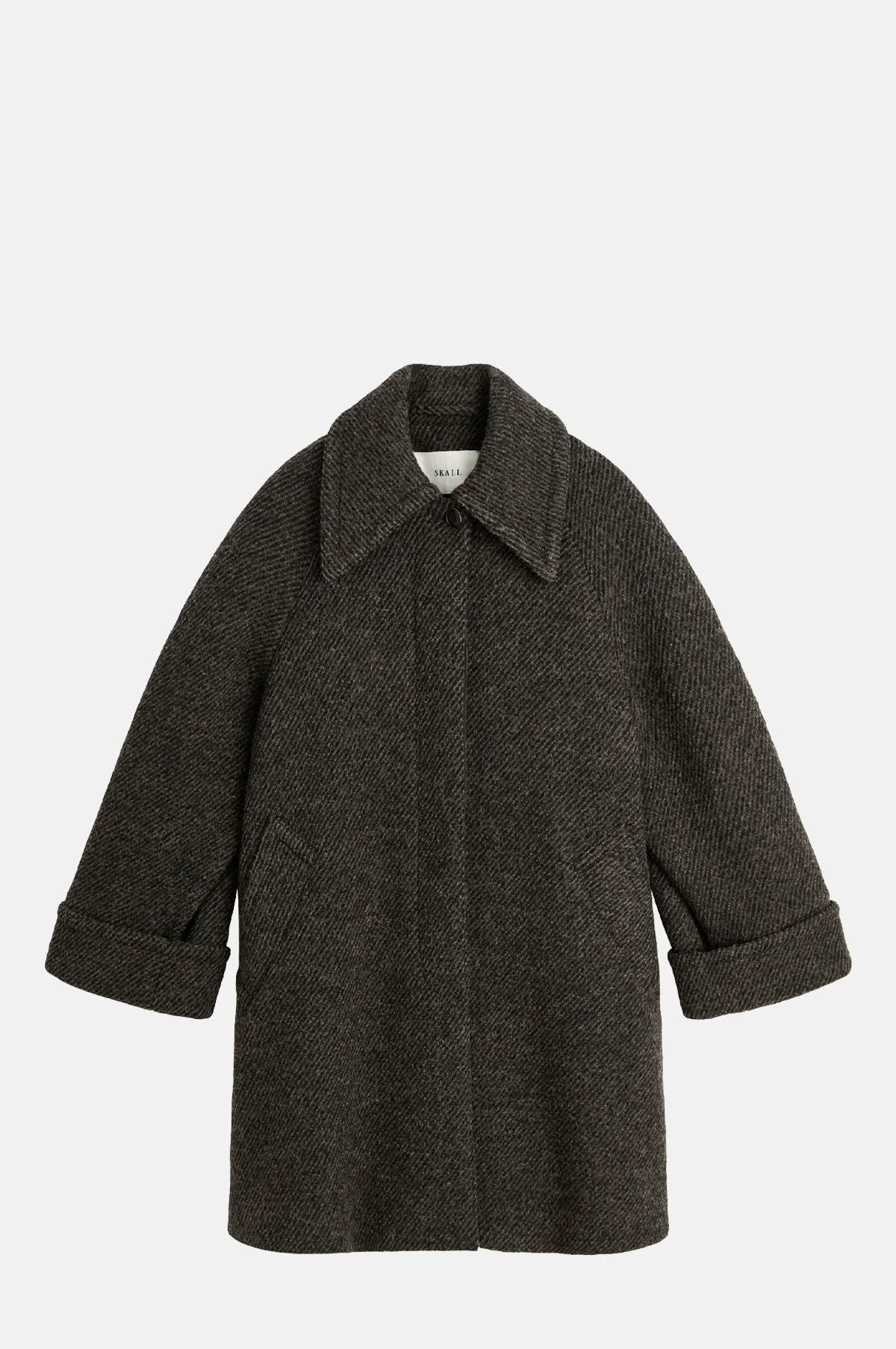 Oversized Wool Raglan Sleeve Coat - OEM