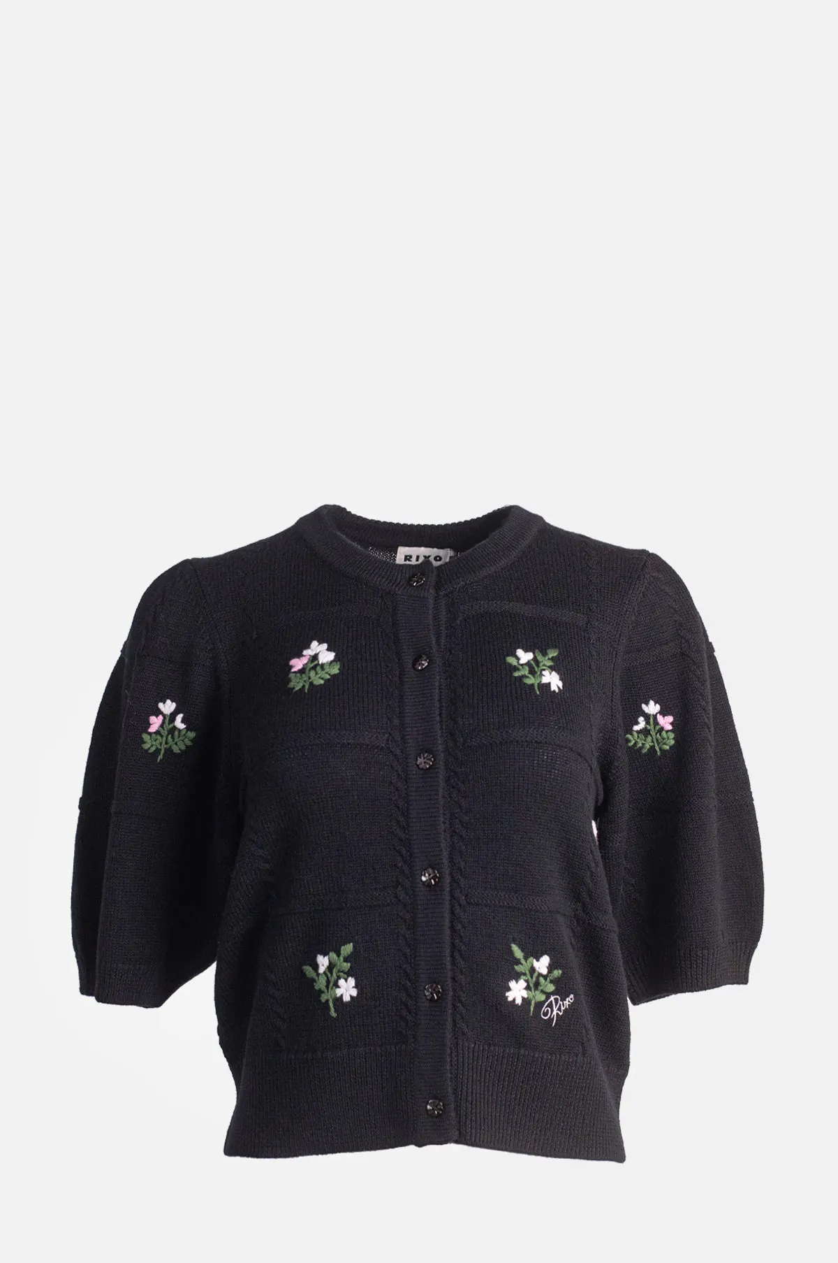 Embroidered Merino Wool Cardigan - OEM