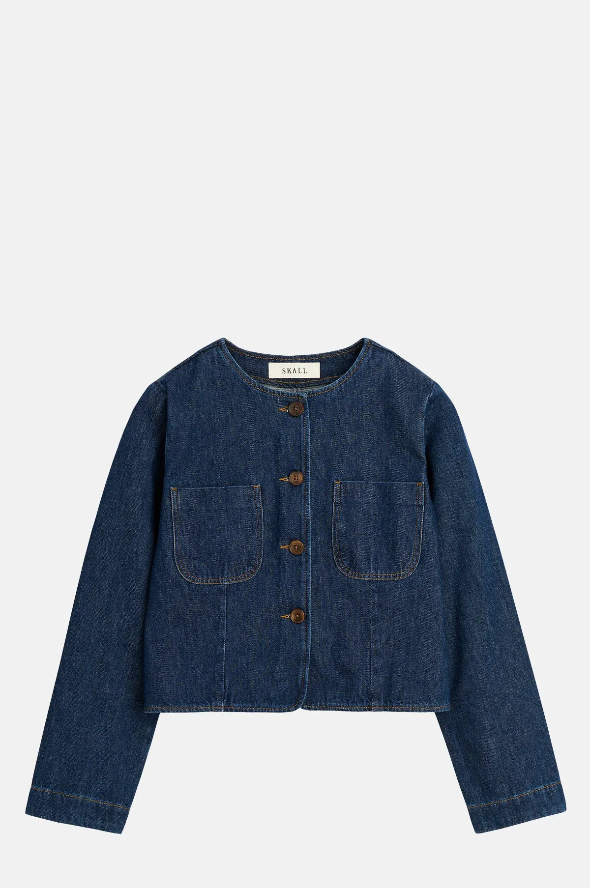 Tailored Cropped Denim Jacket - OEM