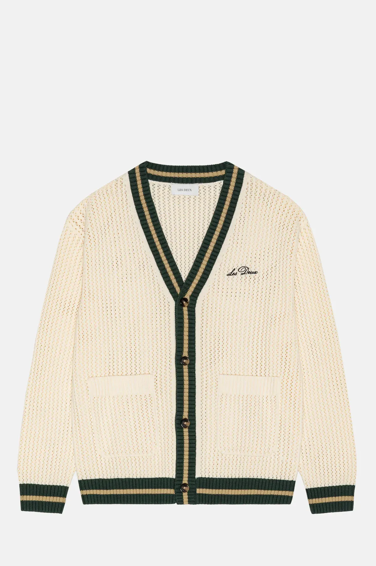 Open Knit Cotton Button Cardigan - OEM