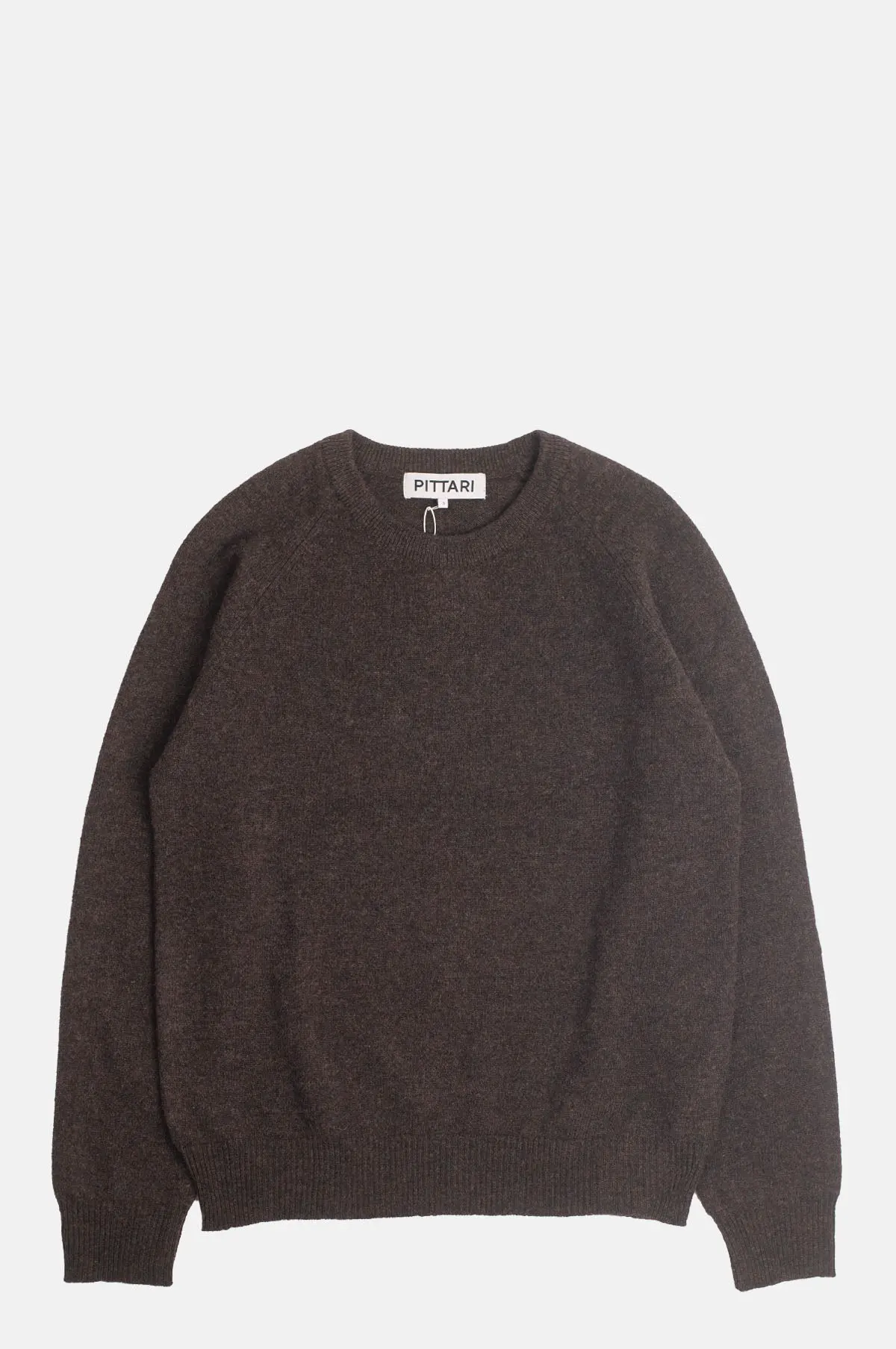 Merino Lambswool Crewneck Sweatshirt Knit Cocoa - OEM