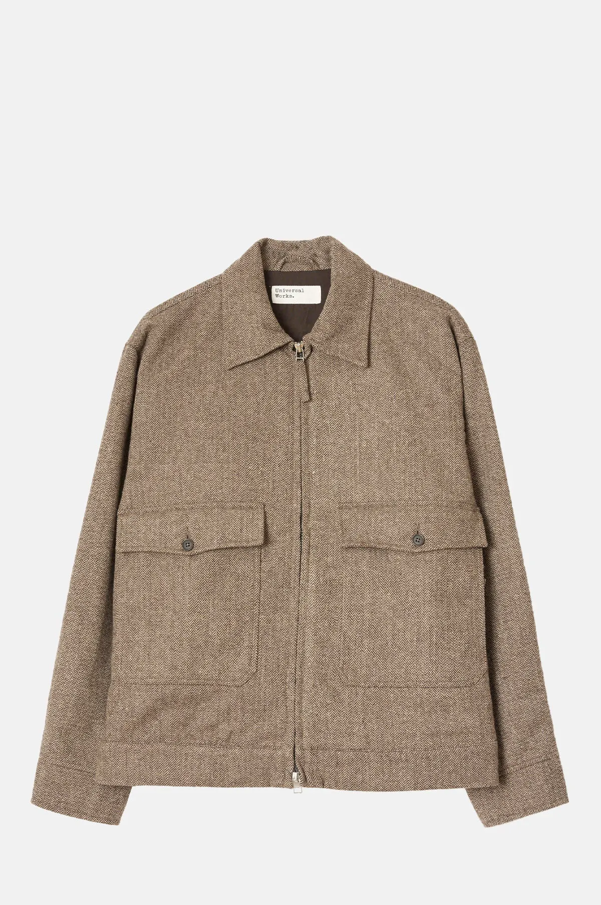 Wool Blend Herringbone Workwear Jacket - OEM