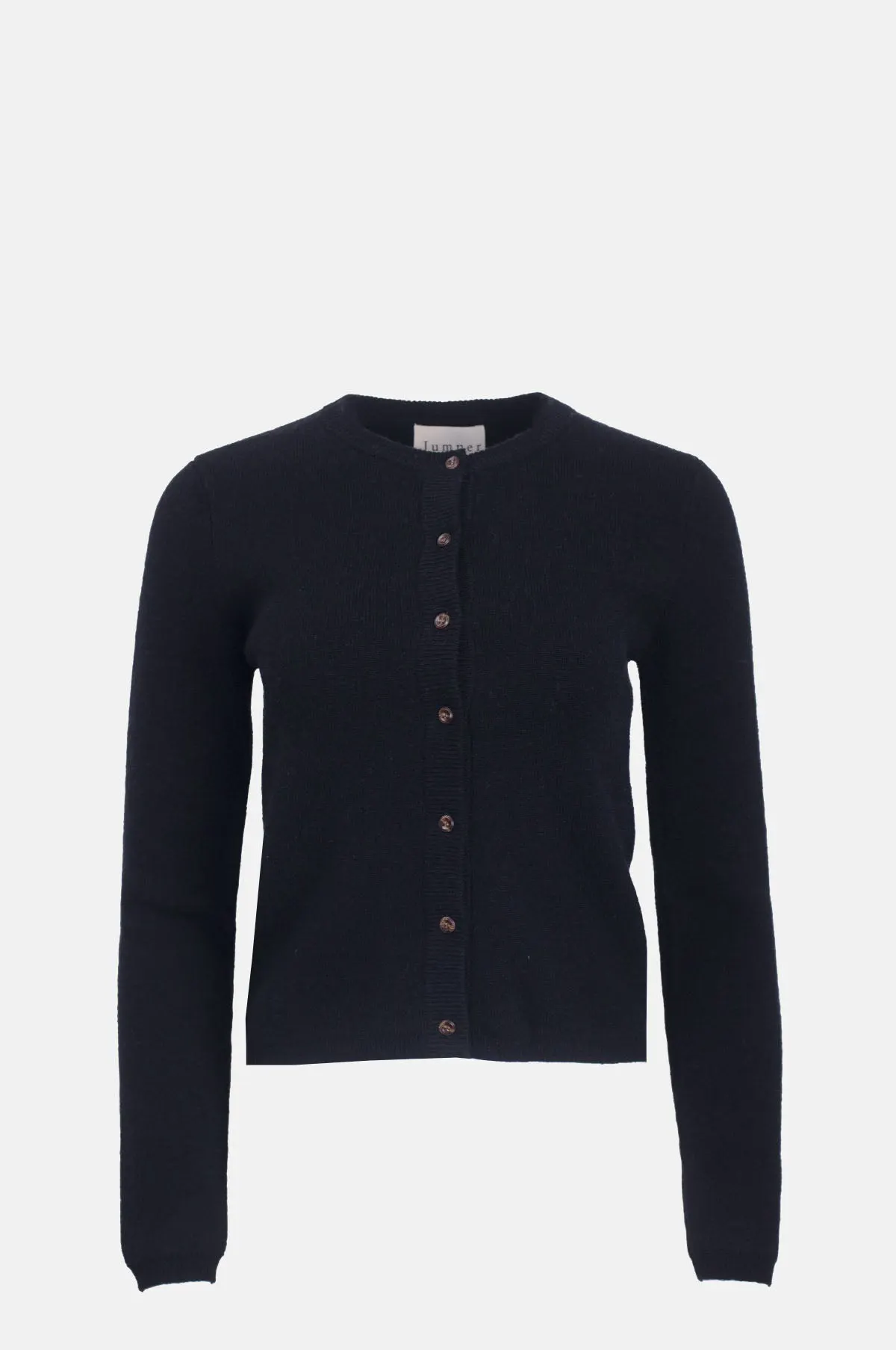 Black Cashmere Spandex Stretch Cardigan - OEM