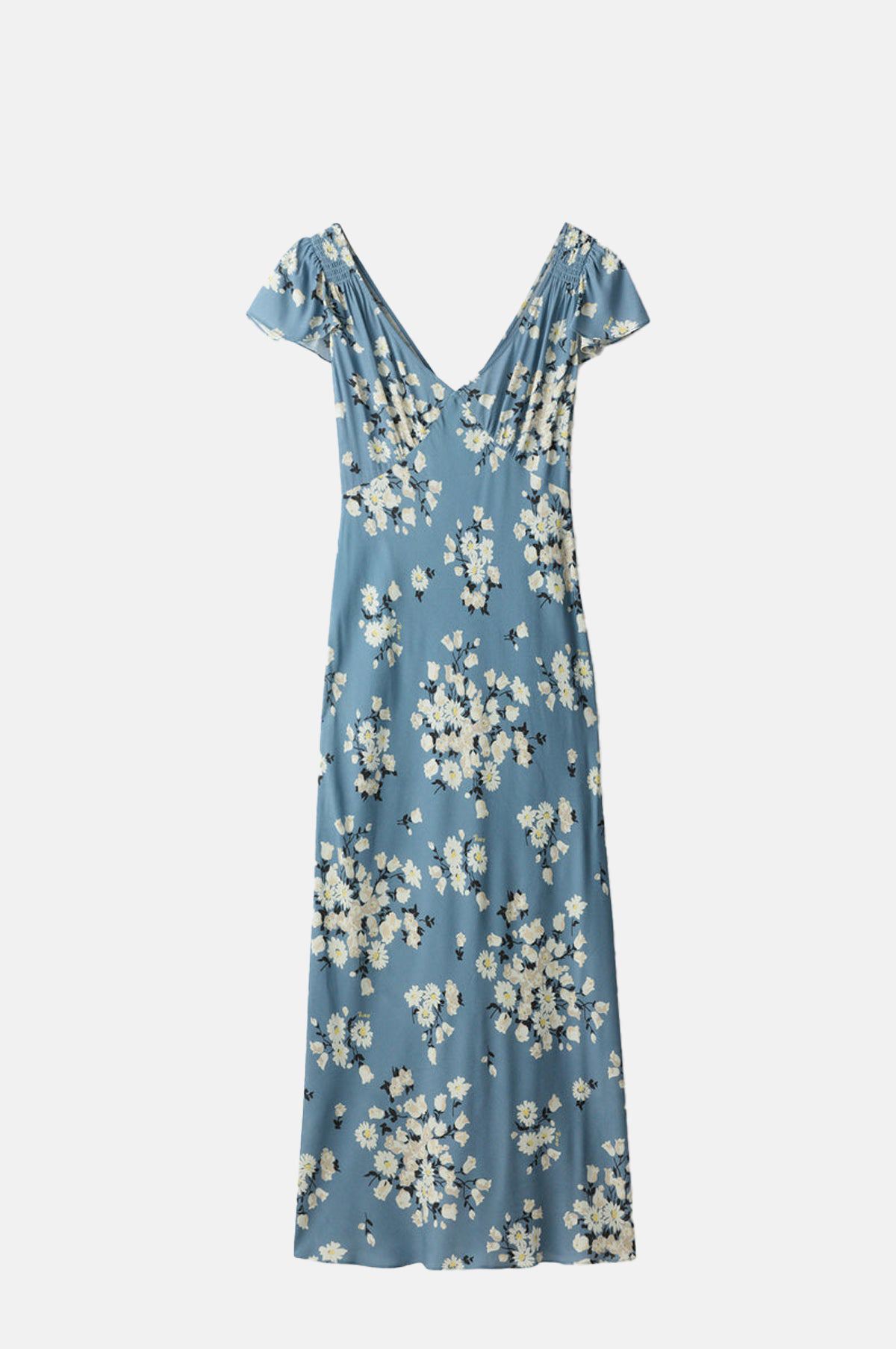 Bias Cut Floral Maxi Dress - OEM