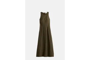 Sculpted Crinkle Sleeveless Maxi Dress - OEM