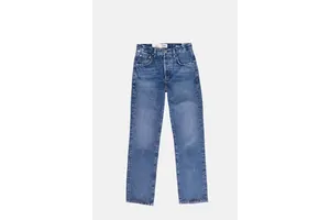 High Rise Straight Leg Rigid Denim Jeans - OEM