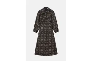 Print Cotton Smock Dress - OEM