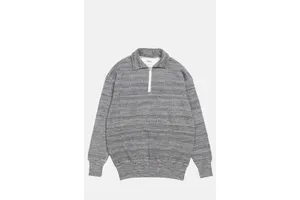 Dark Grey Loopwheel Quarter Zip Sweatshirt - OEM