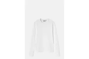 Slim Fit Stretch Rib Long Sleeve Tee - OEM