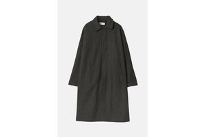 Grey Marl Wool Blend Mac Coat - OEM