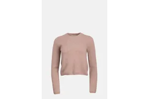 Almond Rice Cashmere Stretch Crew Jumper - OEM