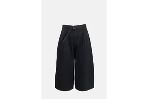 High Rise Pleated Wide Leg Culotte - OEM