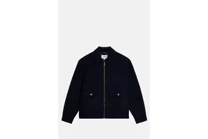 Double Faced Wool Blend Aviator Jacket - OEM