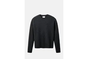 Wool Blend Cross Hatch Knit Pullover - OEM
