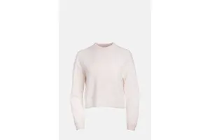 Cream Cashmere Cropped Pocket Turtle Jumper - OEM