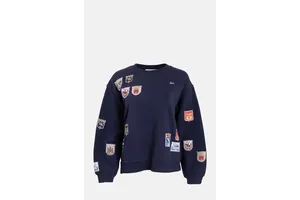 Patchwork Crew Neck Sweatshirt - OEM