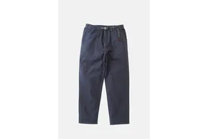 Double Navy Loose Tapered Cotton Twill Pant - OEM