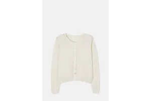 White Alpaca Blend Cardigan - OEM