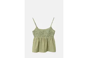 Smocked Stripe Cami Top - OEM