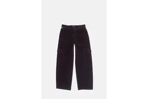Dark Brown Stretch Baby Cord Utility Pant - OEM