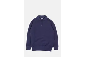 Navy Loopwheel Quarter Zip Sweatshirt - OEM