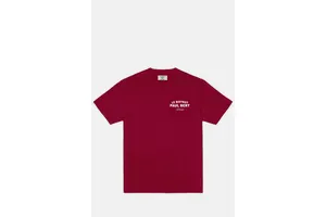 Bordeaux Graphic Print T-Shirt - OEM