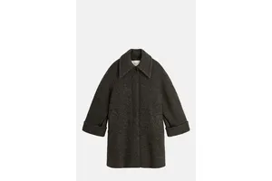 Oversized Wool Raglan Sleeve Coat - OEM