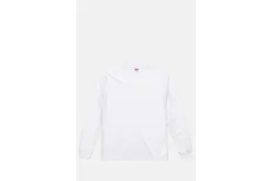 Heavyweight Long Sleeve Cotton Tee White - OEM