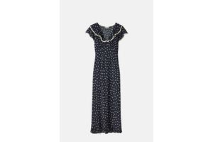 Bias Cut Polka Dot Midi Dress - OEM
