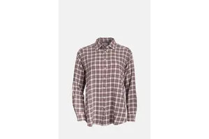 Relaxed Viscose Cotton Check Shirt - OEM